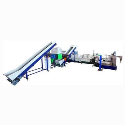 comprar Máquina de reciclaje de pelletización de plástico horizontal de dos etapas con compactador de cortador online manufacture