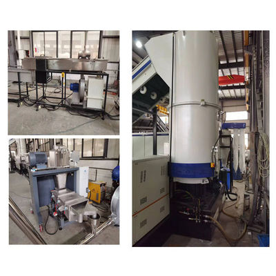 Máquina de reciclaje de pelletización de plástico de 75 kW a 110 kW automática con método de enfriamiento por agua