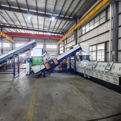 Linea de pelletización de extrusores de plástico de PP PE, máquina de pelletización de dos etapas 500 kg / hora