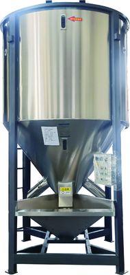 Máquina de pelletización de plástico de reciclaje de acero inoxidable Secador de mezcla vertical para almacenamiento