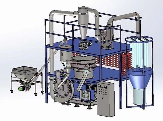 Granulador de plástico LDPE / HDPE Máquina pulverizadora de plástico para reciclaje