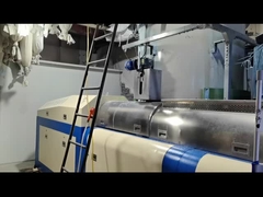 Máquina de reciclado de fibras de PET y copos de PET con compactador cortador