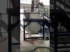 Sistema de lavado en caliente de escamas de PET